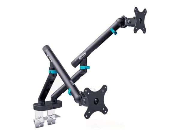 DIGITUS Dual Monitor Mount 2x35inch 2x10kg Mechanical Spring VESA 75x75 100 DA-90471