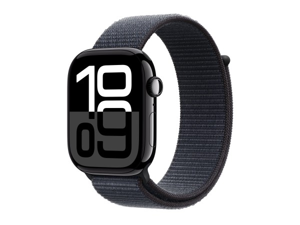 APPLE Watch Series 10 GPS 46mm Jet Black Aluminium Case with Ink Sport Loop MWWR3QF/A