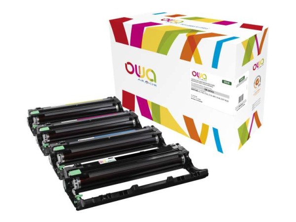 OWA Schwarz, Gelb, Cyan, Magenta wiederaufbereitet Trommel Kit K15725OW