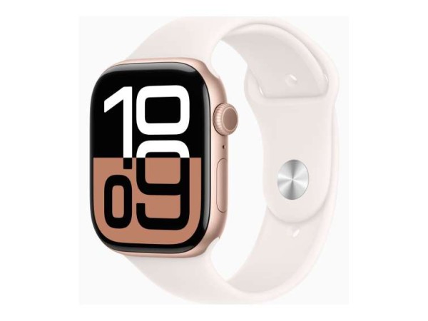 APPLE Watch Series 10 GPS 42mm Rose Gold Aluminium Case with Light Blush Sp MWWJ3QF/A