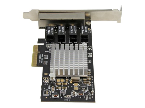 STARTECH.COM 4 Port PCI Express Gigabit Ethernet Netzwerkkarte - Intel I350 ST4000SPEXI