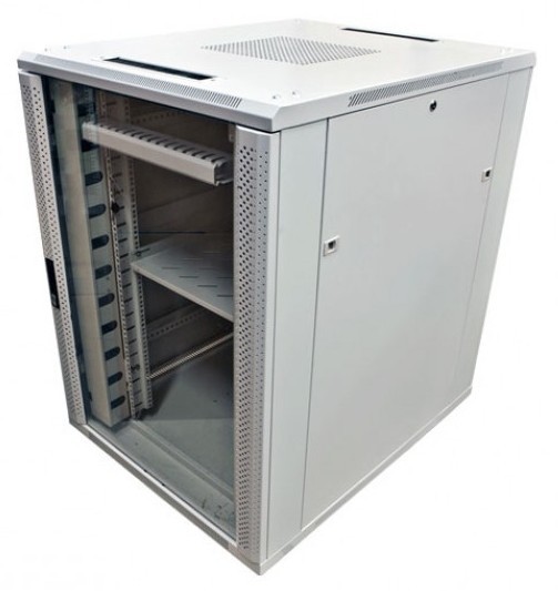 ALLNET 19""Schrank, 22HE, B800/T1000mm, Glastür, Lichtgrau, SNB-Serie, ALL-SNB8122BDGRAU