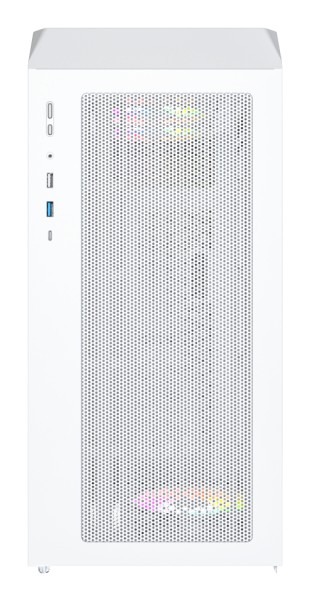 MONTECH X5M PC-Gehäuse, Midi-Tower, Micro-ATX, ARGB, Tempered Glass - weiß X5M (W)