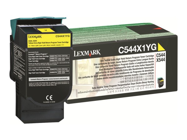 LEXMARK LEXMARK Besonders hohe Ergiebigkeit Gelb Tonerpatrone LCCP, LRP