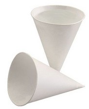 PAPSTAR Spitzbecher, aus Zuckerrohrpapier, weiß, 100 ml