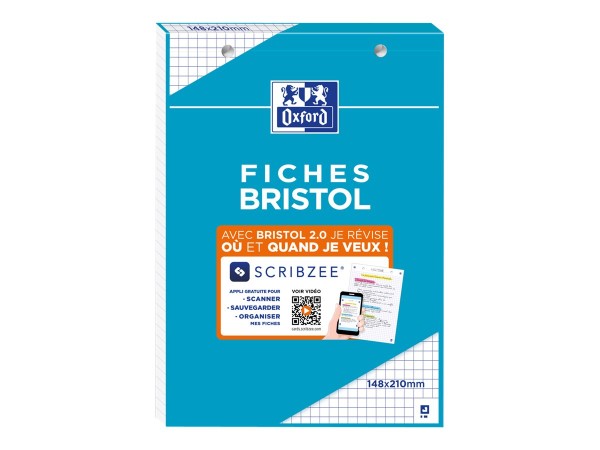 Oxford Karteikarten, DIN A5, kariert, weiß 400100515