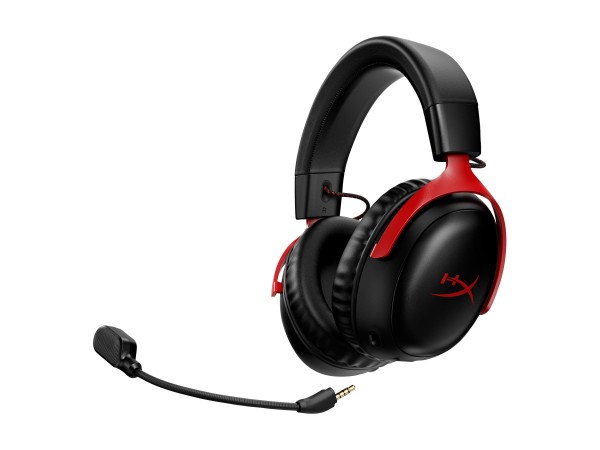 HP HP HyperX Cloud III Gaming Headset(ohrumschließend, kabellos, schwarz-rot)