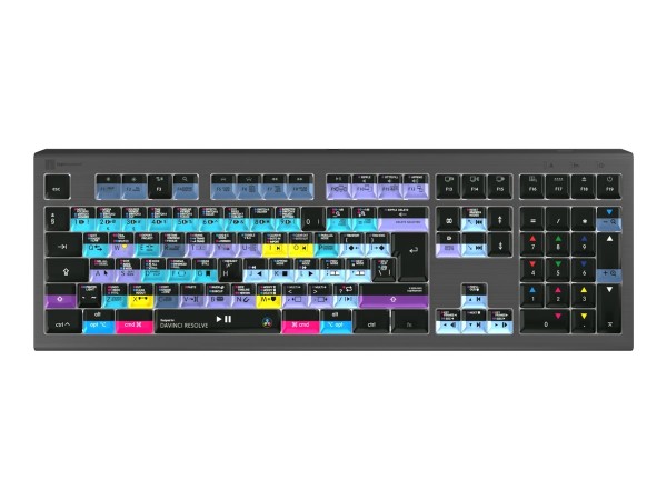 LOGIC-KEYBOARD Davinci Resolve Astra 2 UK Mac - Tastatur LKB-RESB-A2M-UK