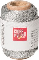 KNORR prandell Dekoschnur Metallic silber, 20 m