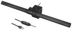 LogiLink LED-Klemmleuchte mit USB-Anschluss, schwarz