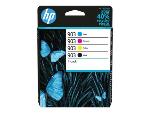HP 903 CMYK Original Ink Cartridge 4-Pack 6ZC73AE