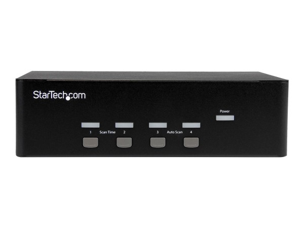 STARTECH.COM 4 Port KVM Switch mit Dual-VGA und 4-fach USB Hub - USB 2.0 SV431DVGAU2A