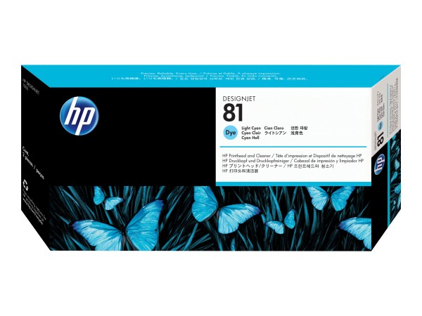 HP hell Cyan Druckkopf mit Reiniger C4954A