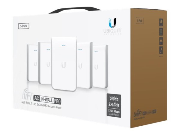 UBIQUITI NETWORKS UniFi AP, AC, In Wall, Pro UAP-AC-IW-PRO-5