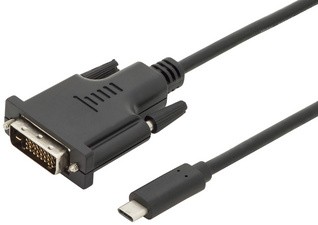 DIGITUS USB Type-C Adapterkabel, Type-C - DVI, 2,0 m