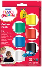 FIMO kids Modelliermasse-Set Colour Pack "basic", 6er Set