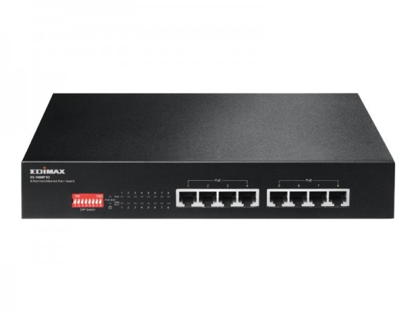 EDIMAX ES-1008P V2 8-Port Fast Ethernet PoE+ Switch ES-1008P V2