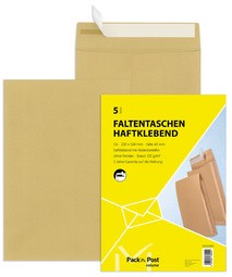 MAILmedia Faltenversandtasche mit Haftklebestreifen, B4