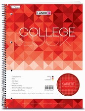 LANDRÉ Collegeblock "college" DIN A4, kariert, 160 Blatt