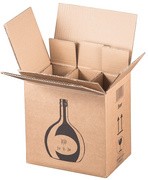 SMARTBOXPRO Bocksbeutel-Versandkarton, für 3 Flaschen