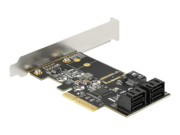 DELOCK DELOCK 5 Port SATA PCI Express x4 Karte - Low Profile Formfaktor