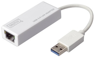 DIGITUS USB 3.0 auf Gigabit Ethernet Adapter, weiß