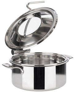 APS Chafing Dish-Set, 4-teilig, Edelstahl schwarz