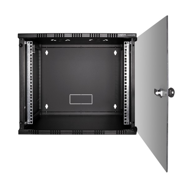 LOGILINK LOGILINK 48,30cm (19") Wandschrank SOHO, 9 HE, schwarz (RAL9005) Stahlgehäuse