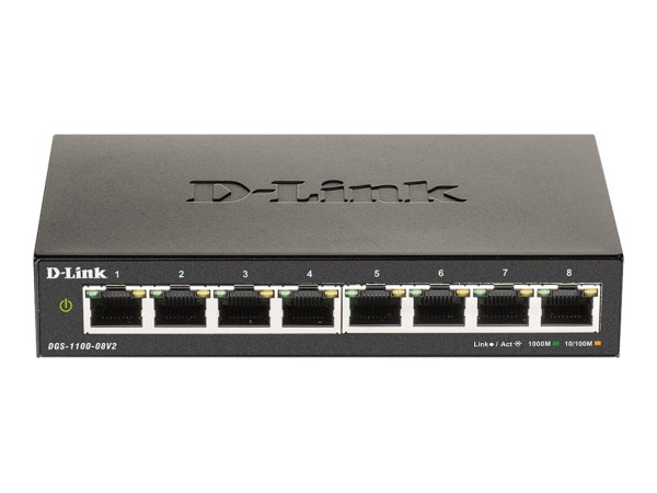 D-LINK DGS-1100-08V2 8-Port Gigabit Easy Smart Managed Switch DGS-1100-08V2/E