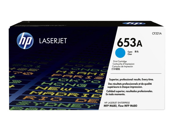 HP HP 653A Cyan LaserJet Tonerpatrone (CF321A)