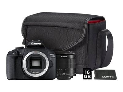 CANON CANON EOS 2000D Value Kit (EF-S 18-55mm) inkl. Tasche + 16GB SDHC