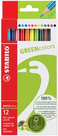 STABILO Buntstifte GREENcolors, 18er Karton-Etui