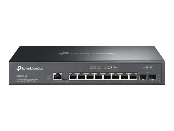 TP-LINK Omada 8-Port 2.5GBASE-T L2+ Managed Switch with 2 10GE SFP+ Slots SG3210X-M2