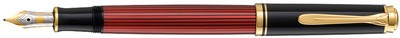 Pelikan Füllhalter "Souverän 600", schwarz/rot, F