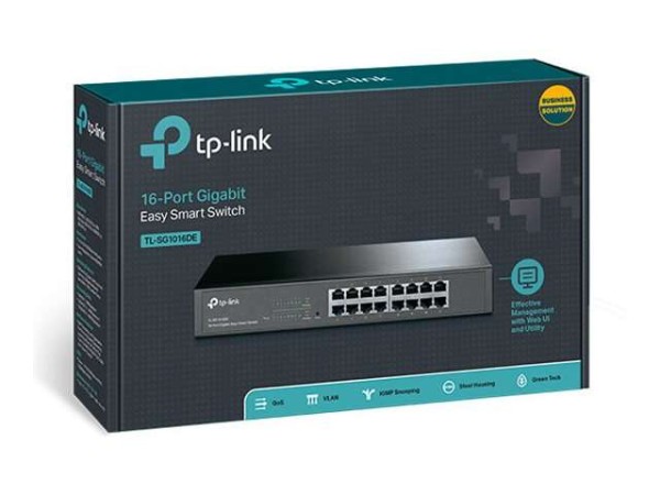 TP-LINK 16-Port Gigabit Easy Smart Switch TL-SG1016DE