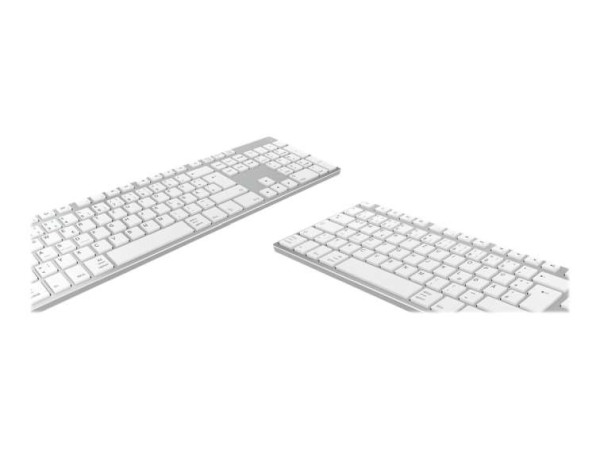KEYSONIC KSK-8022BT (DE) Aluminium Full-Size Tastatur Multikanal Bluetooth 60395