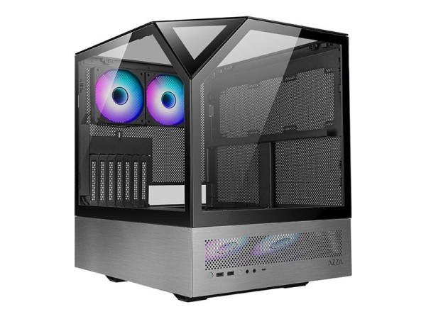 AZZA AZZA PC Gaming Gehäuse Sanctum 810 Schwarz/Silber USB3.0/C