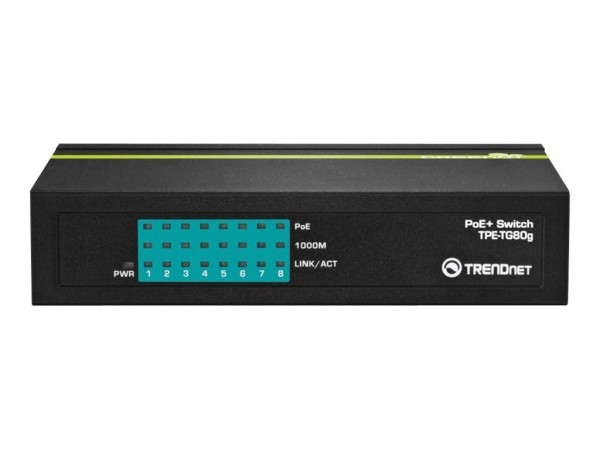 TRENDNET 8-PORT GREENNET GIGABIT POE TPE-TG80G