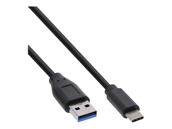 INLINE USB-Kabel - USB-C (M) bis USB Typ A (M) - USB 3.2 Gen 2 - 2.4 A - 1 B-35711