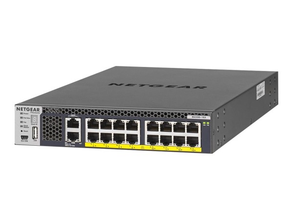 NETGEAR M4300 Managed Switch 16x10GBASE-T Ports APS299W PSU when no or limi XSM4316PA-100NES