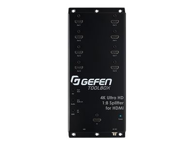 GEFEN GEFEN ToolBox 4K Ultra HD 1:8 Splitter for HDMI - Video-/Audio-Splitter - 8 x HDMI - oberflächenmont