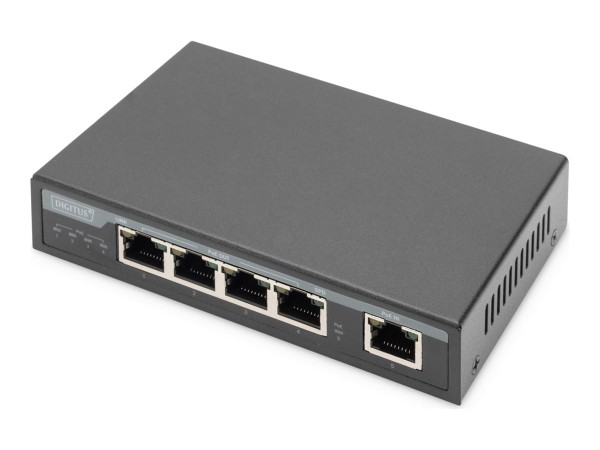 DIGITUS DIGITUS Gigabit PoE Indoor Extender 4-port 85W 100m extension cascadable self powered