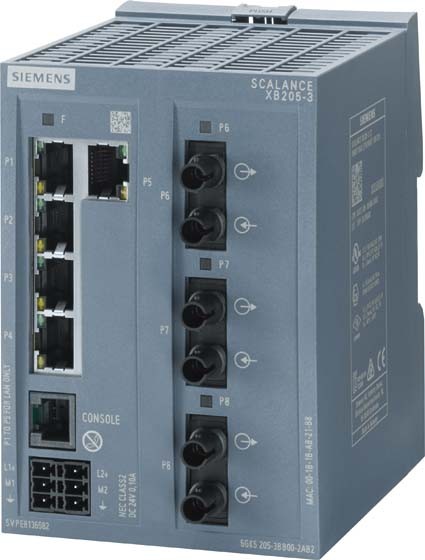 SIEMENS SIEMENS SCALANCE XB205-3 6GK5205-3BB00-2AB2 manage-barer Layer 2 IE-Switch 6GK5205-