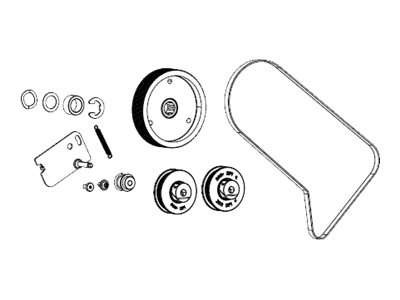 ZEBRA Kit Rewind Drive System (includes pulleys and belt for all dpi) ZT510 P1083347-019