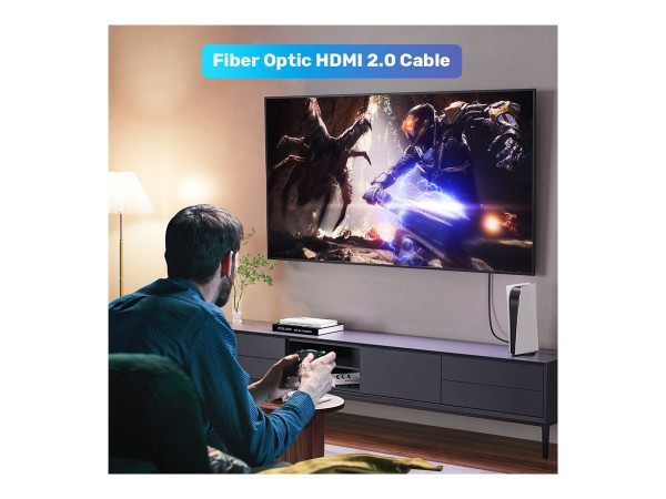 UNITEK UNITEK C11072BK-15M HDMI-Kabel HDMI Typ A (Standard) Schwarz