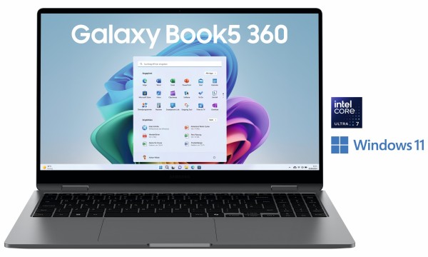 SAMSUNG SAMSUNG Galaxy Book5 360 39,6cm (15,6") Ultra 7 258V 32GB 512GB W11P