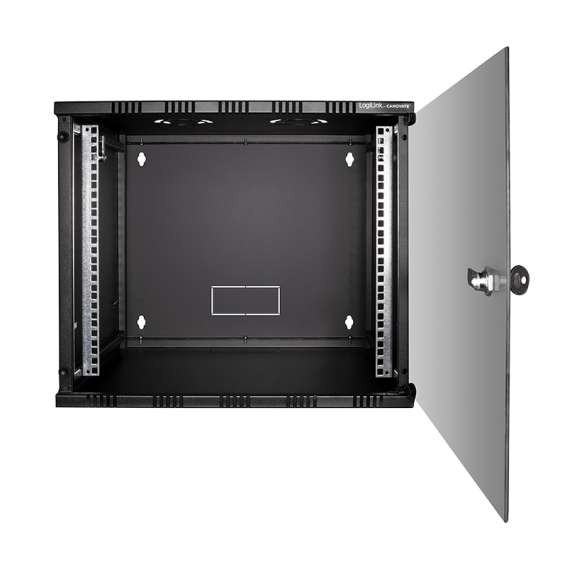 LOGILINK 19" WALLMOUNT SOHO BOX 9U 540*550, BLACK, FLATPACK 19 Zoll Wandgeh W09A54B