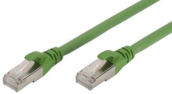 DIGITUS Patchkabel PUR, Kat. 6A, S/FTP, 10,0 m, grün