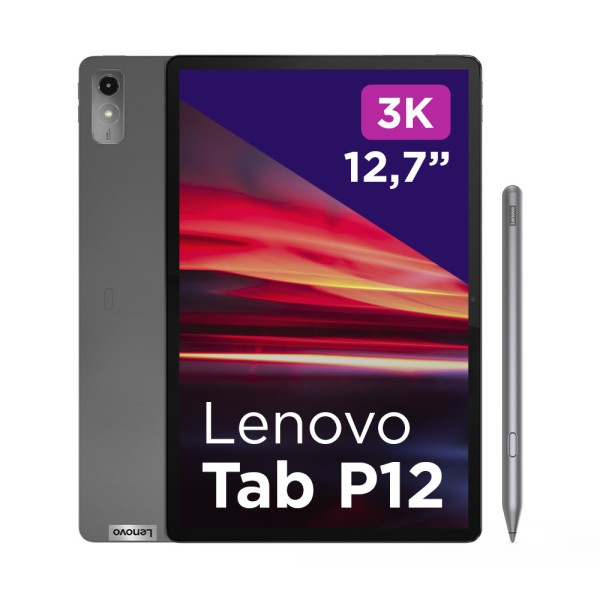 LENOVO LENOVO Tab P12 TB370FU WiFi storm grey 32,3cm (12,7") MT6877V Dimensity 7050 8GB 128GB Android