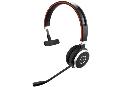 GN Netcom Evolve 65 UC mono - Headset - Kabellos Mono 296 g - Schwarz